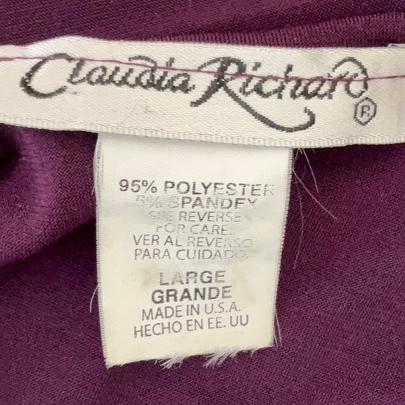 CLAUDIA RICHARD SLEEVELESS TOP SIZE LARGE - Picture 5 of 5